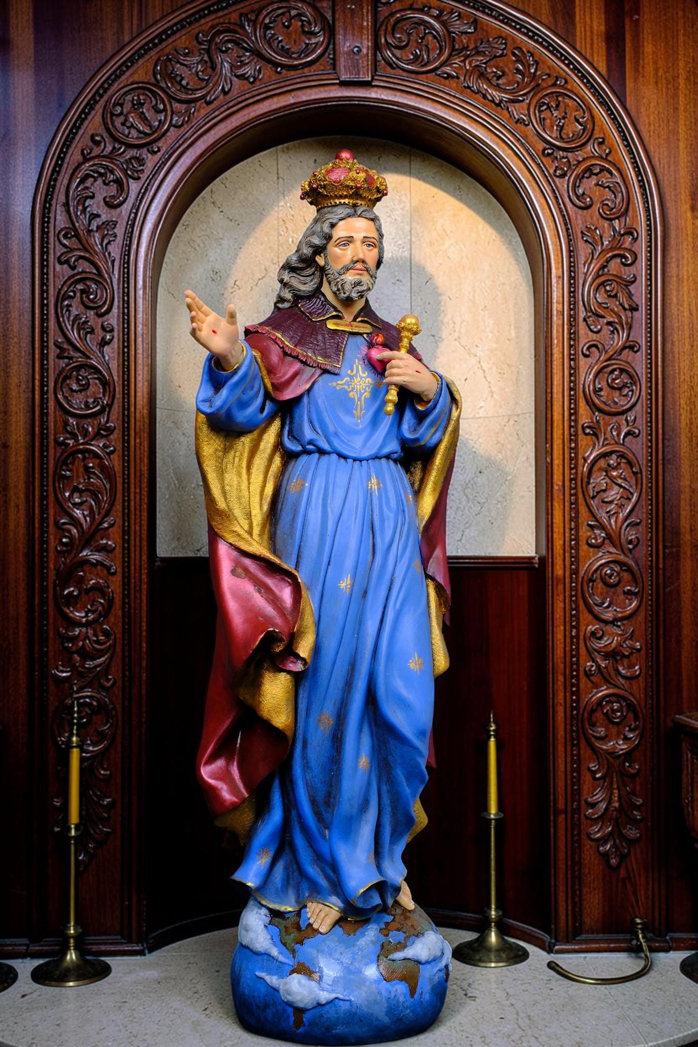 Christ the King Statue Catholic Home Altar Decor Religious Gift