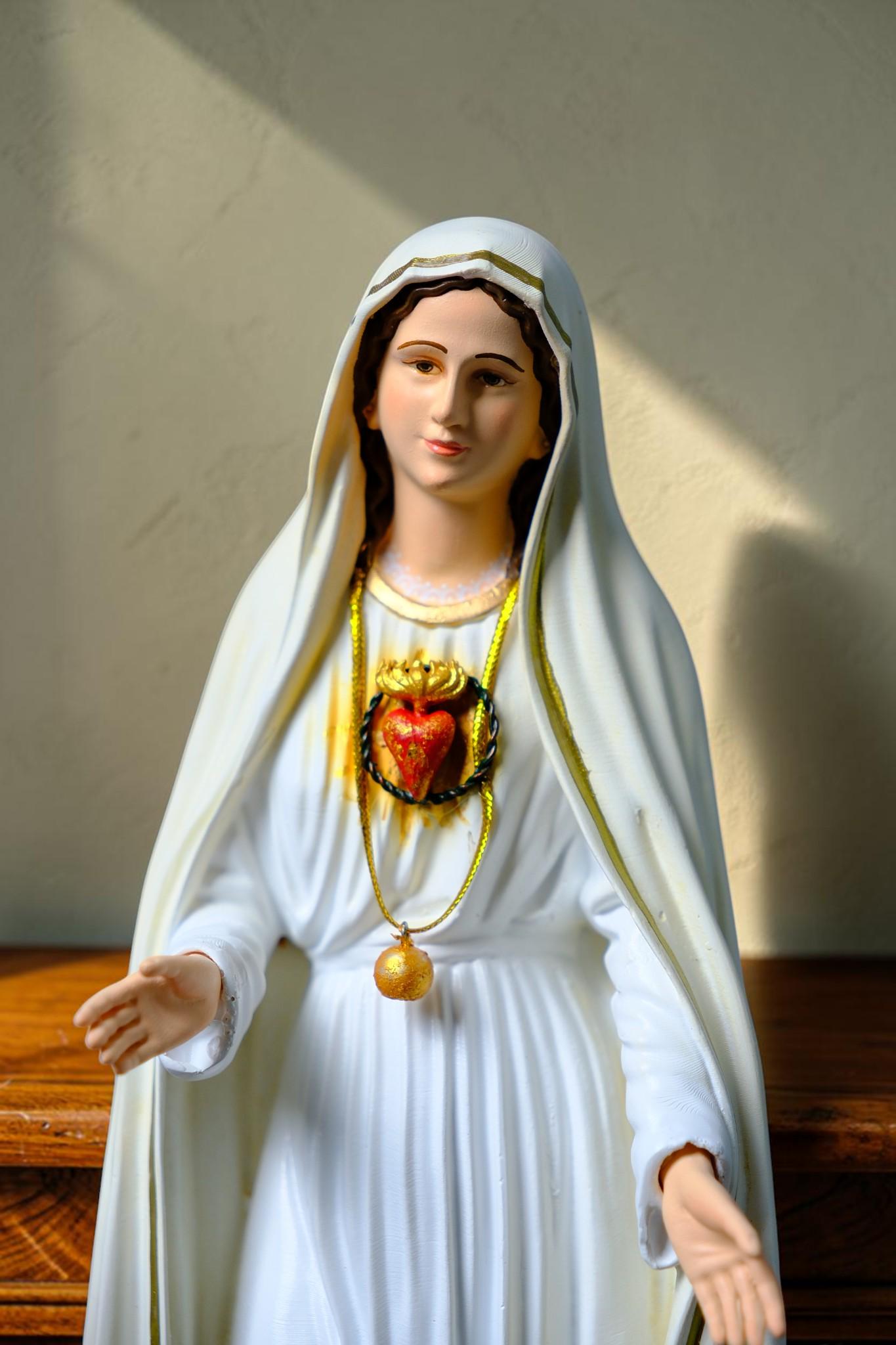 Our Lady of Fatima Statue with Halo Catholic Home Altar Decor