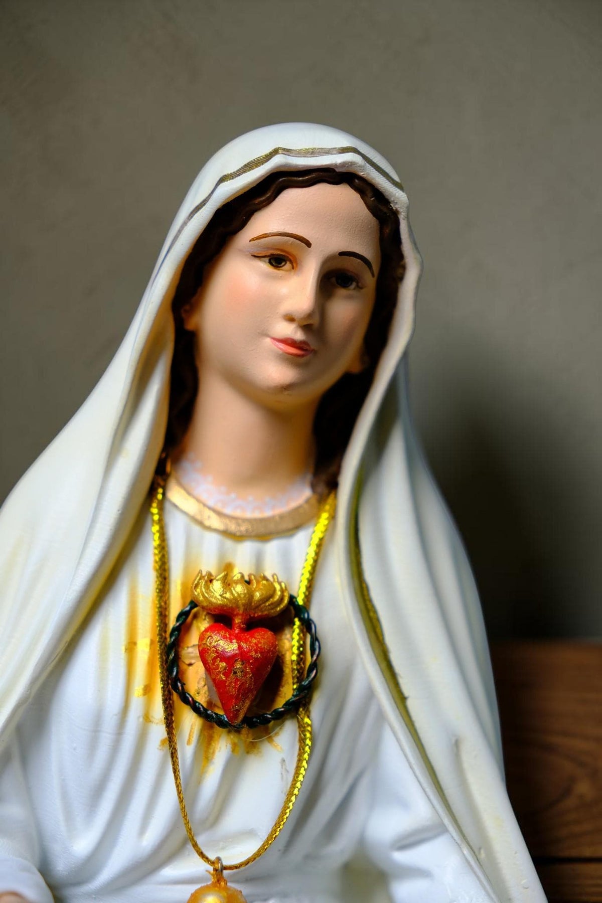 Our Lady of Fatima Statue with Halo Catholic Home Altar Decor