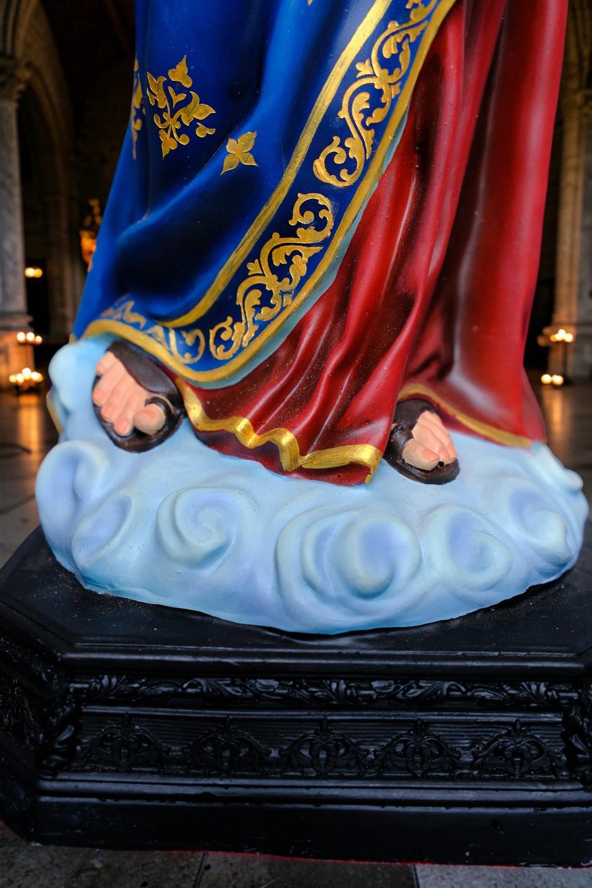 Our Lady Help of Christians Statue, 50cm Virgin Mary with Child Jesus Catholic Decor __etsy:8535937201