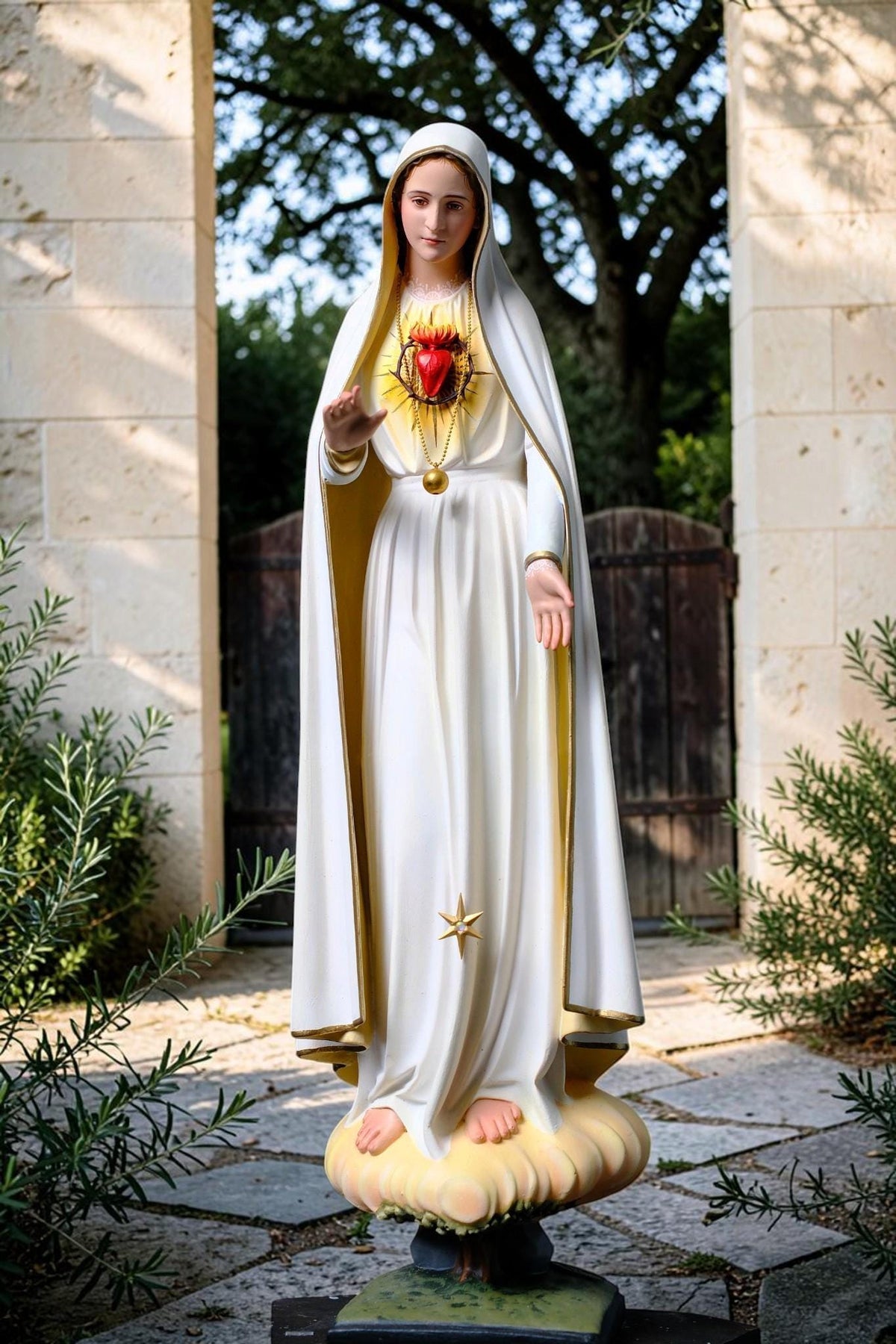Our Lady of Fatima Statue 45cm Immaculate Heart Virgin Mary Catholic Statue