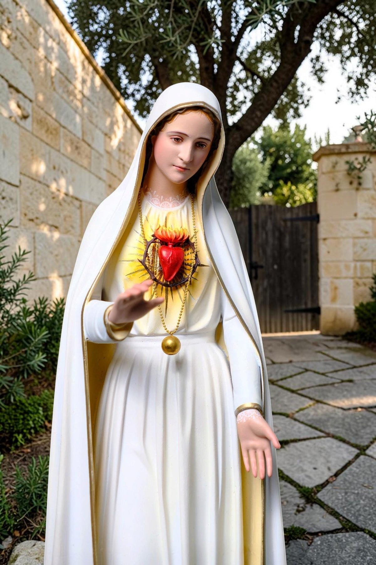 Our Lady of Fatima Statue 45cm Immaculate Heart Virgin Mary Catholic Statue
