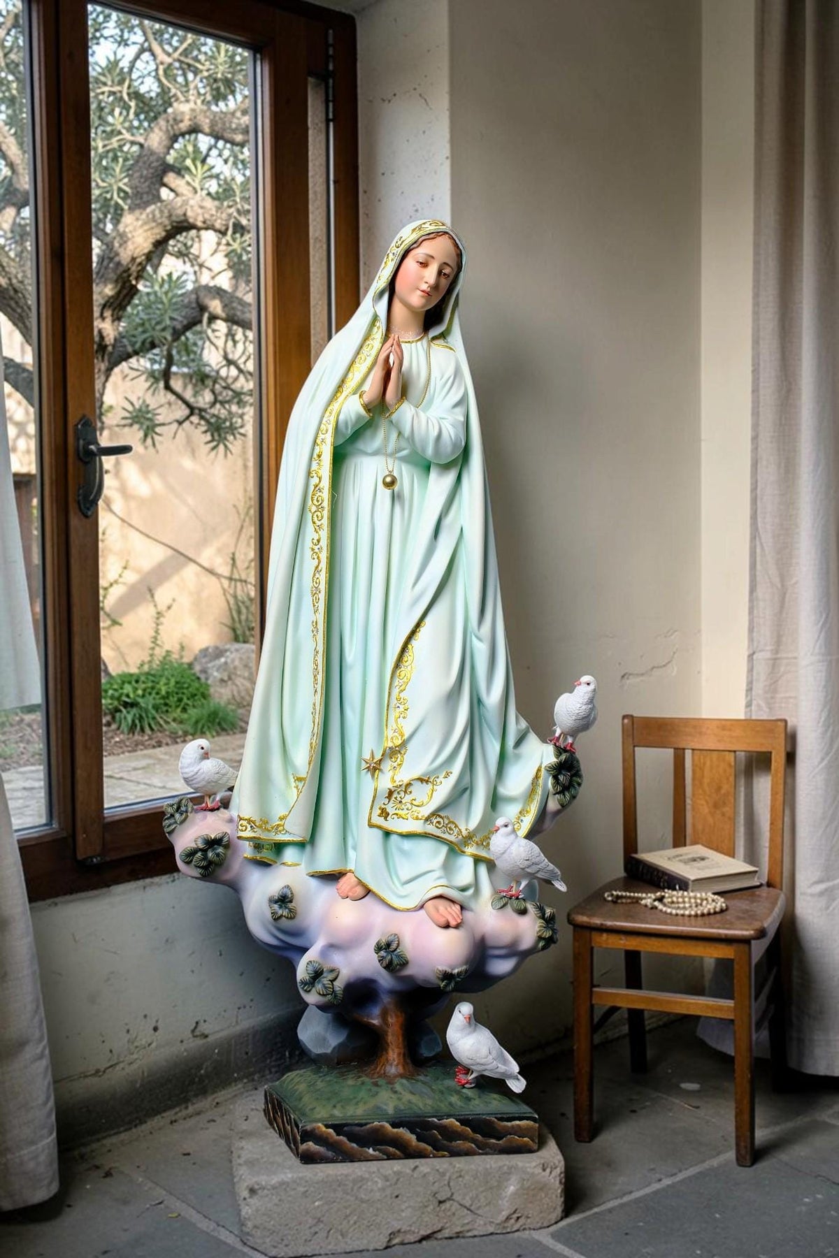 Our Lady of Peace Statue 70cm Virgin Mary Large Catholic Statue