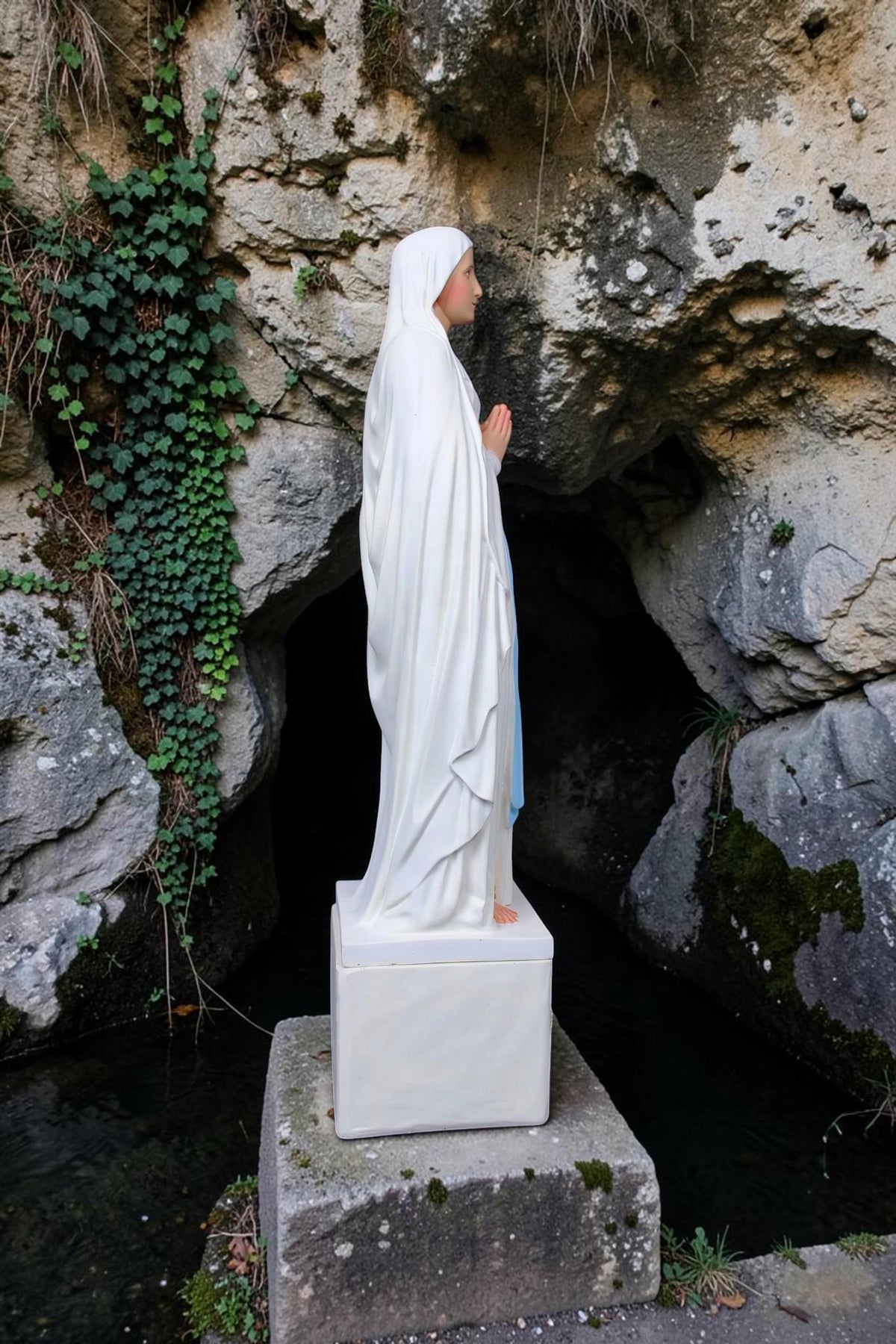 Our Lady of Lourdes Shrine Statue 74cm Catholic Virgin Mary Statue