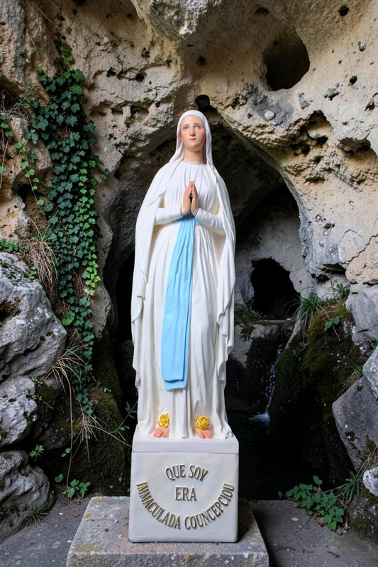 Our Lady of Lourdes Shrine Statue 74cm Catholic Virgin Mary Statue
