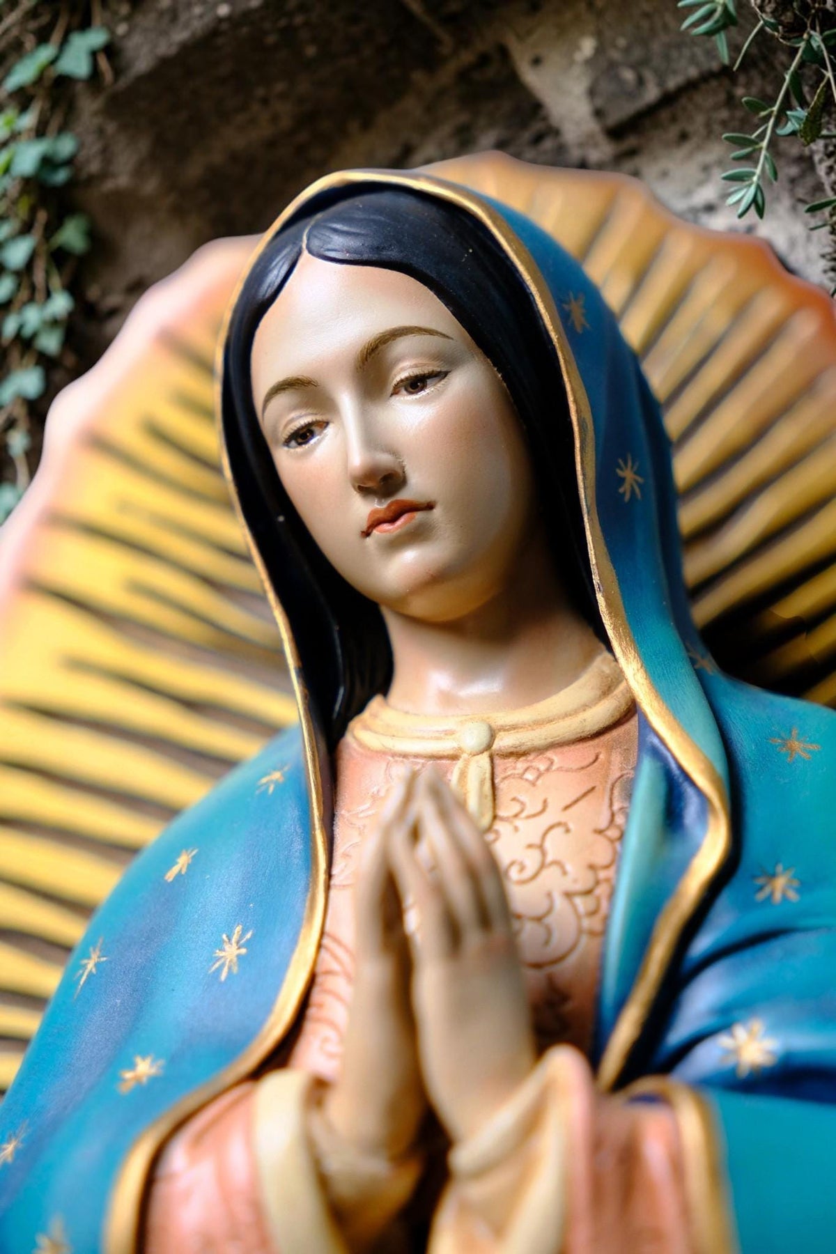 Our Lady of Guadalupe Statue 27cm 44cm Hand Painted Catholic Virgin Mary