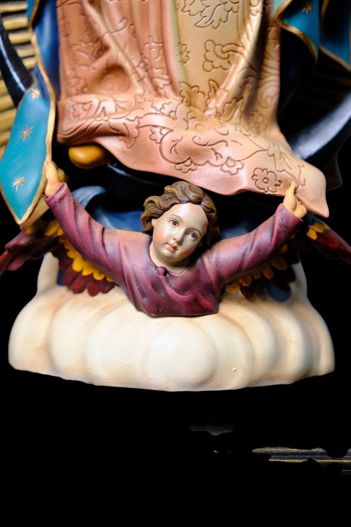 Our Lady of Guadalupe Statue 27cm 44cm Hand Painted Catholic Virgin Mary