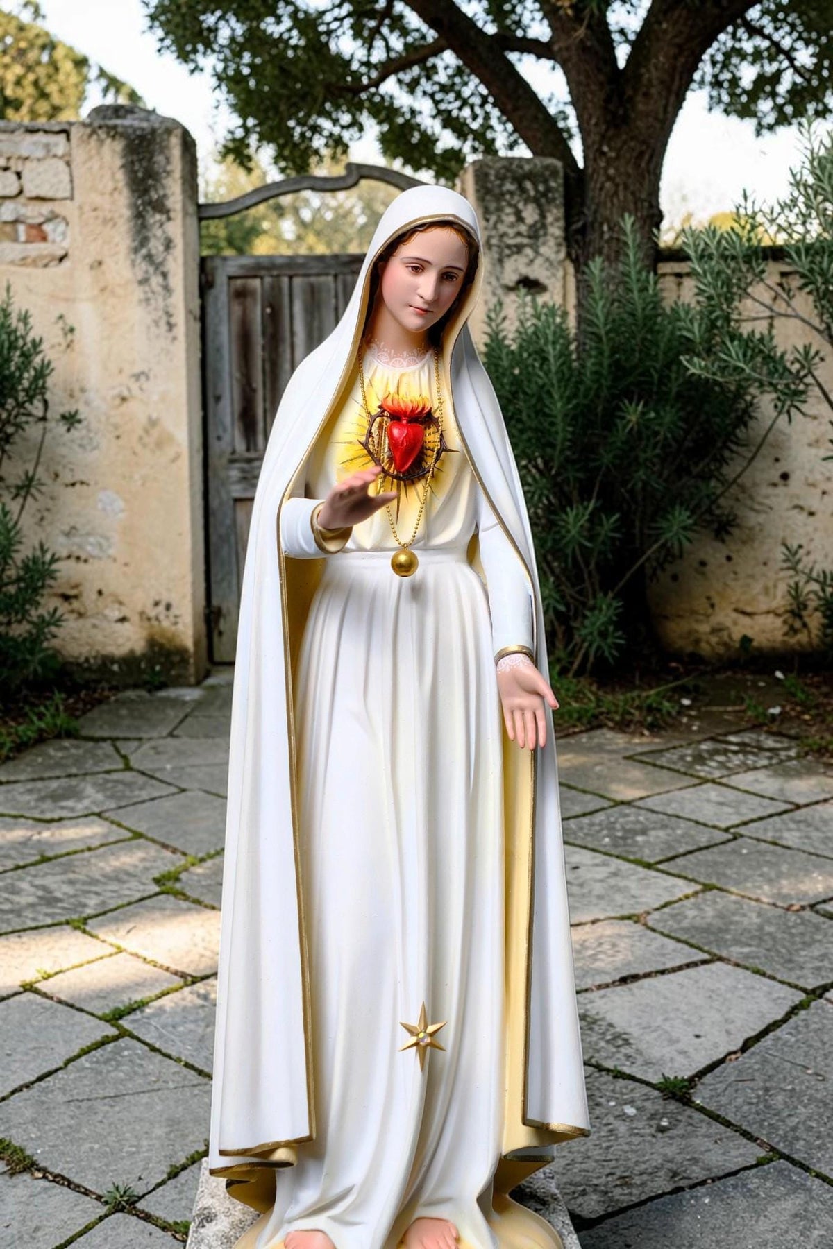 Our Lady of Fatima Statue 45cm Immaculate Heart Virgin Mary Catholic Statue