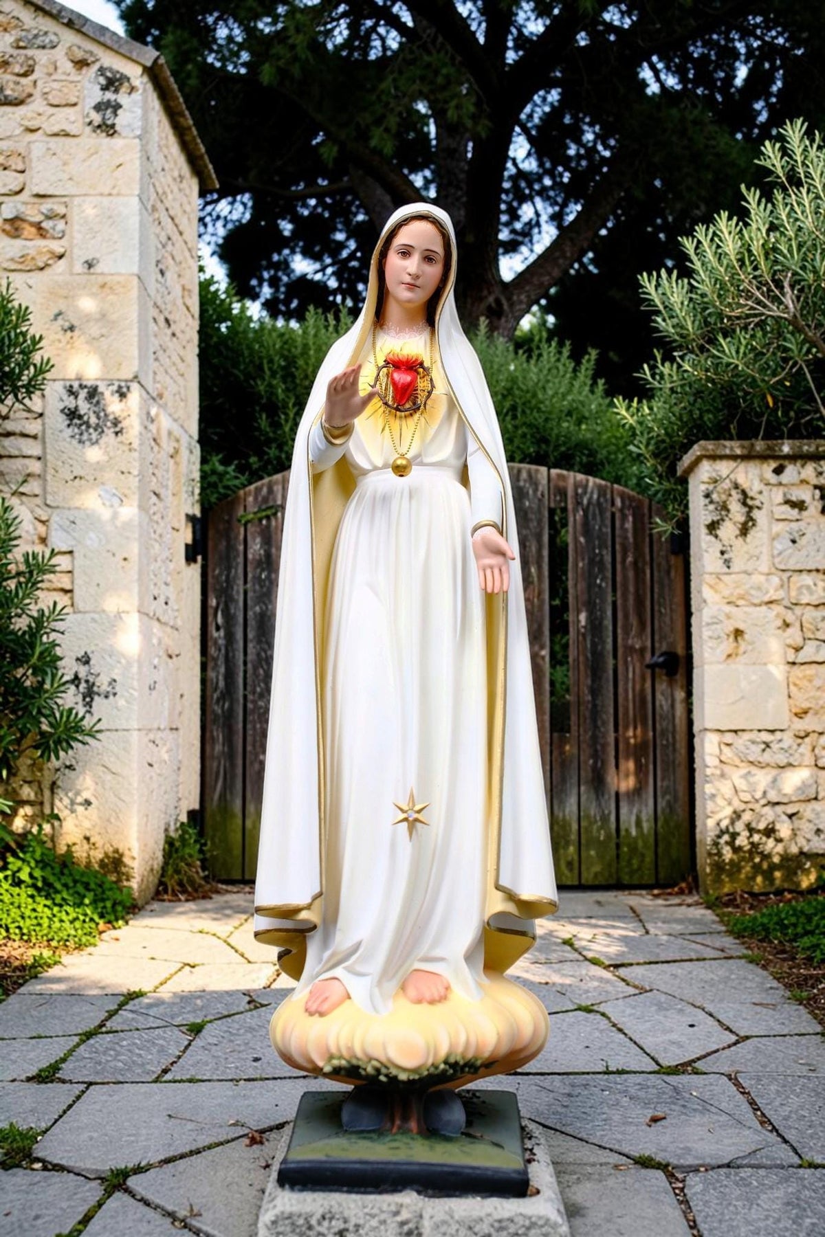 Our Lady of Fatima Statue 45cm Immaculate Heart Virgin Mary Catholic Statue