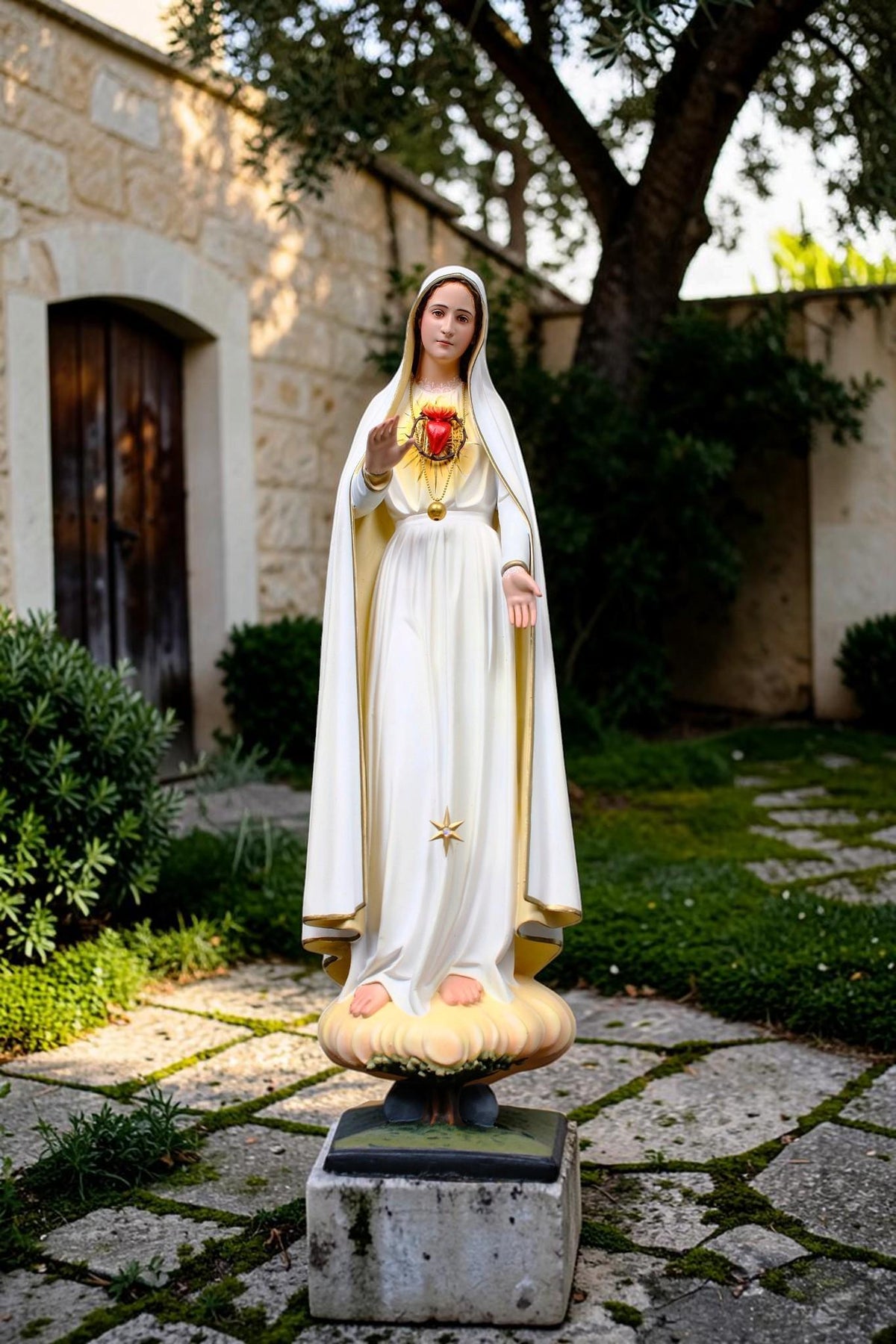 Our Lady of Fatima Statue 45cm Immaculate Heart Virgin Mary Catholic Statue
