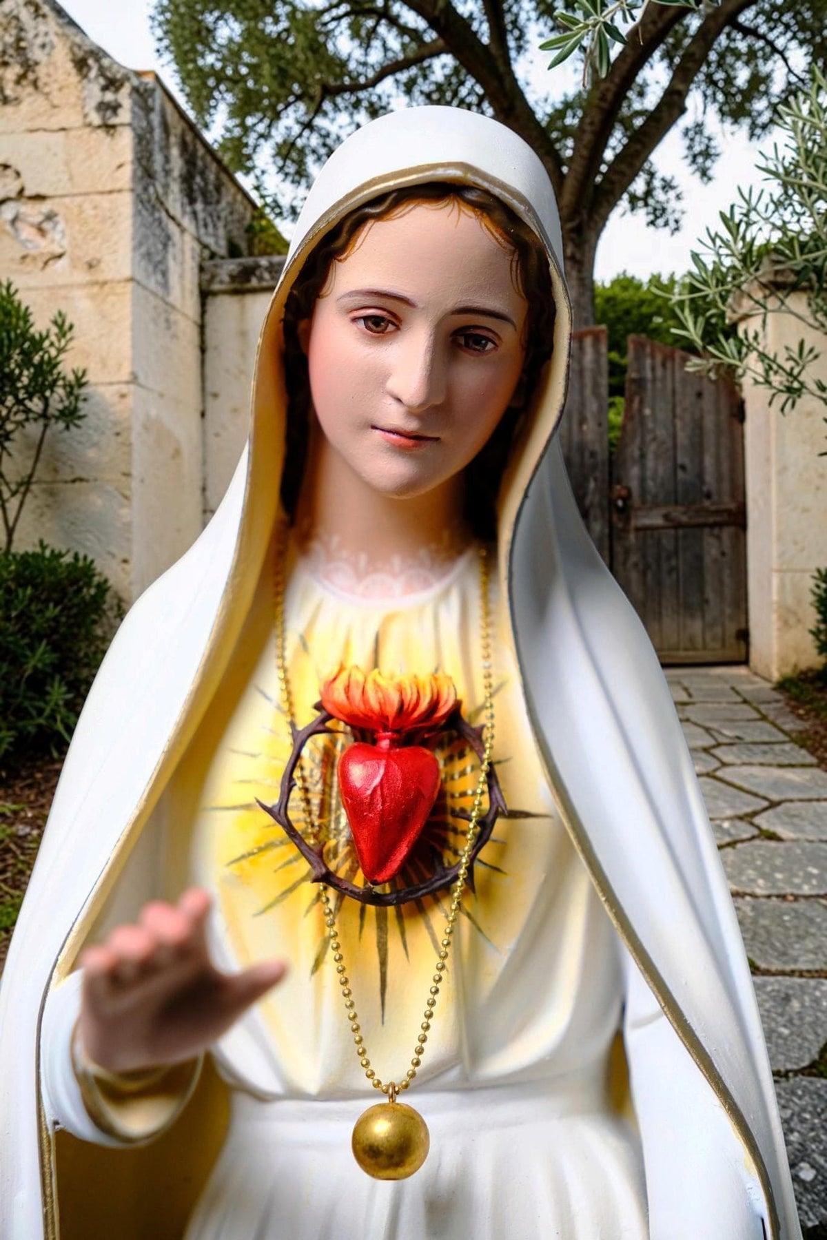 Our Lady of Fatima Statue 45cm Immaculate Heart Virgin Mary Catholic Statue