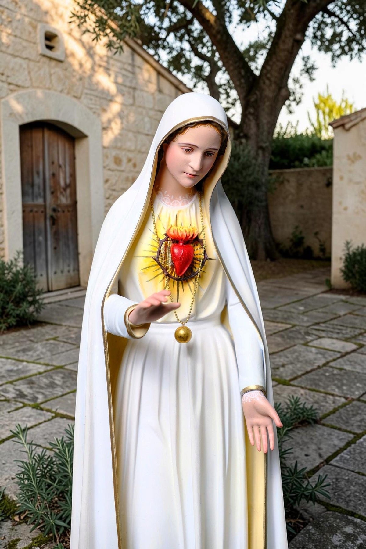 Our Lady of Fatima Statue 45cm Immaculate Heart Virgin Mary Catholic Statue