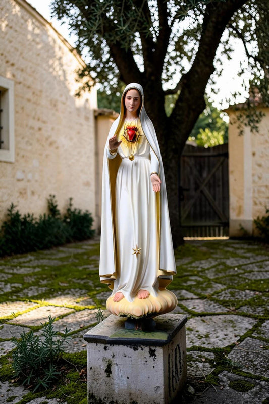 Our Lady of Fatima Statue 45cm Immaculate Heart Virgin Mary Catholic Statue