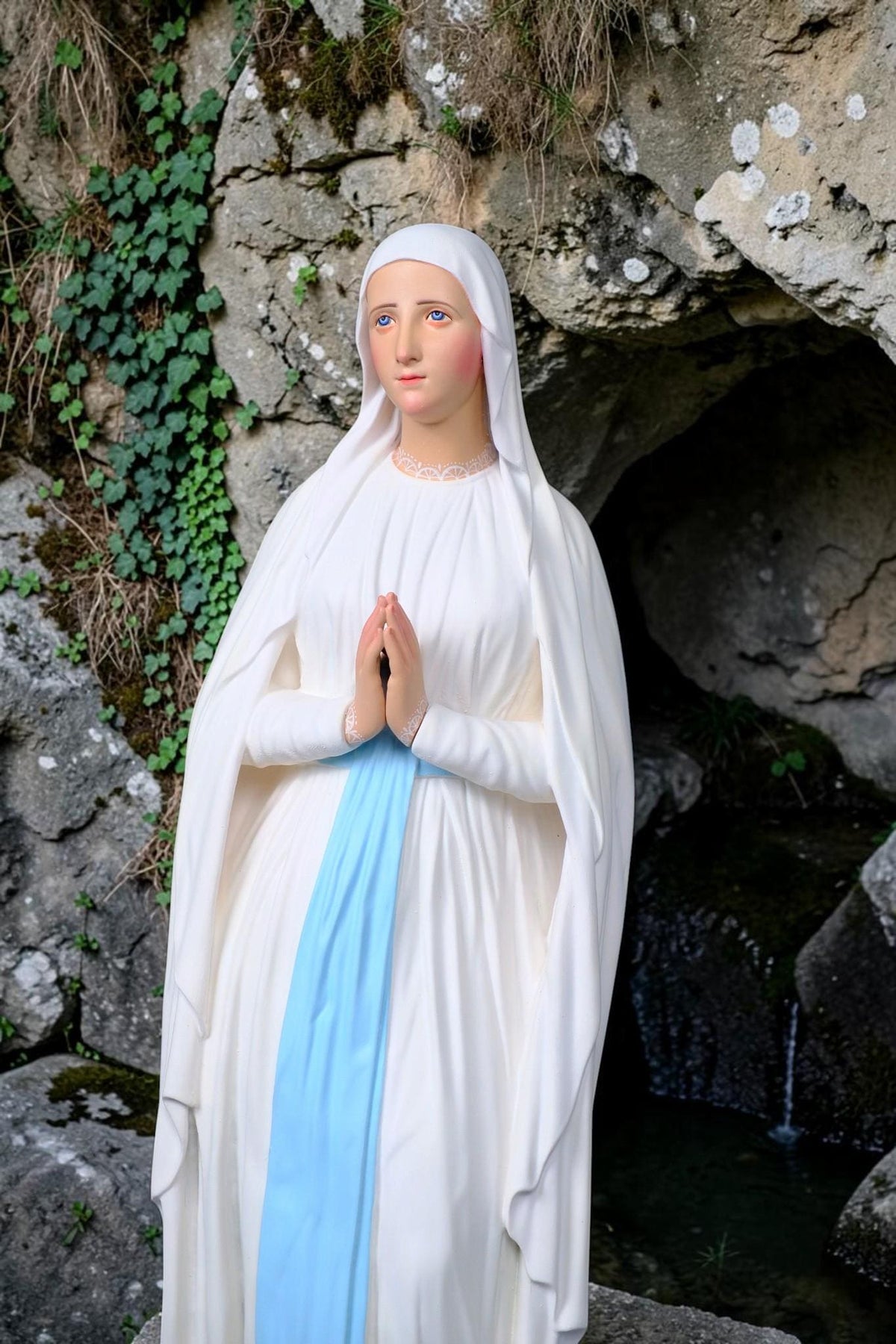 Our Lady of Lourdes Shrine Statue 74cm Catholic Virgin Mary Statue