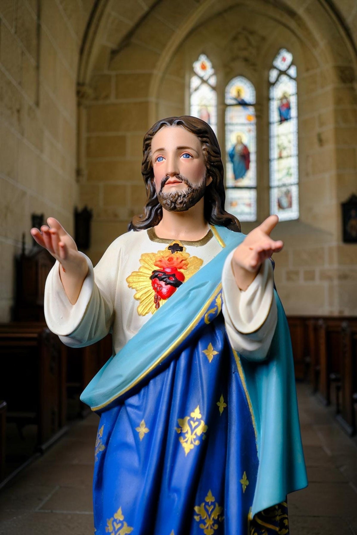 Sacred Heart of Jesus Statue 40cm Catholic Jesus Christ Religious Decor