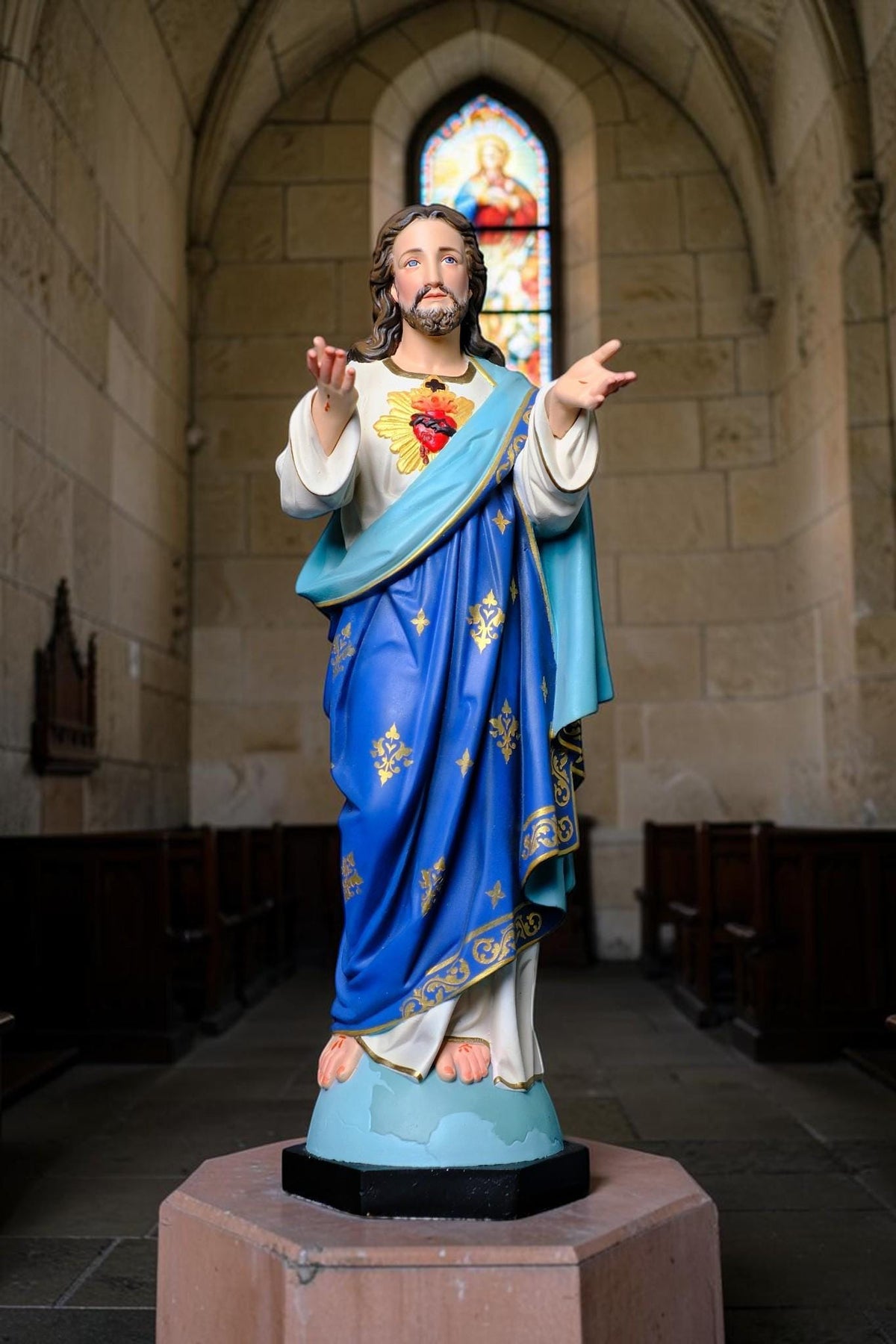 Sacred Heart of Jesus Statue 40cm Catholic Jesus Christ Religious Decor