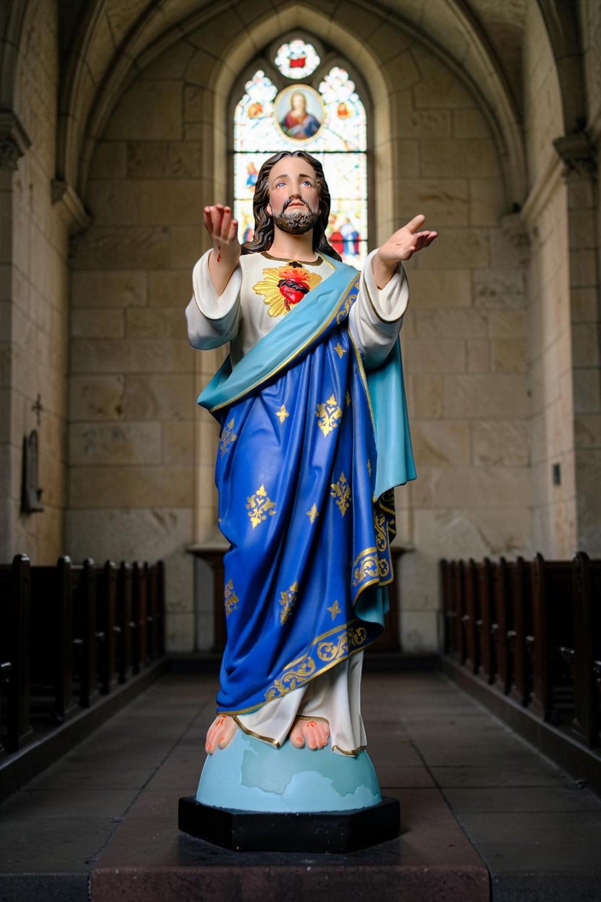 Sacred Heart of Jesus Statue 40cm Catholic Jesus Christ Religious Decor