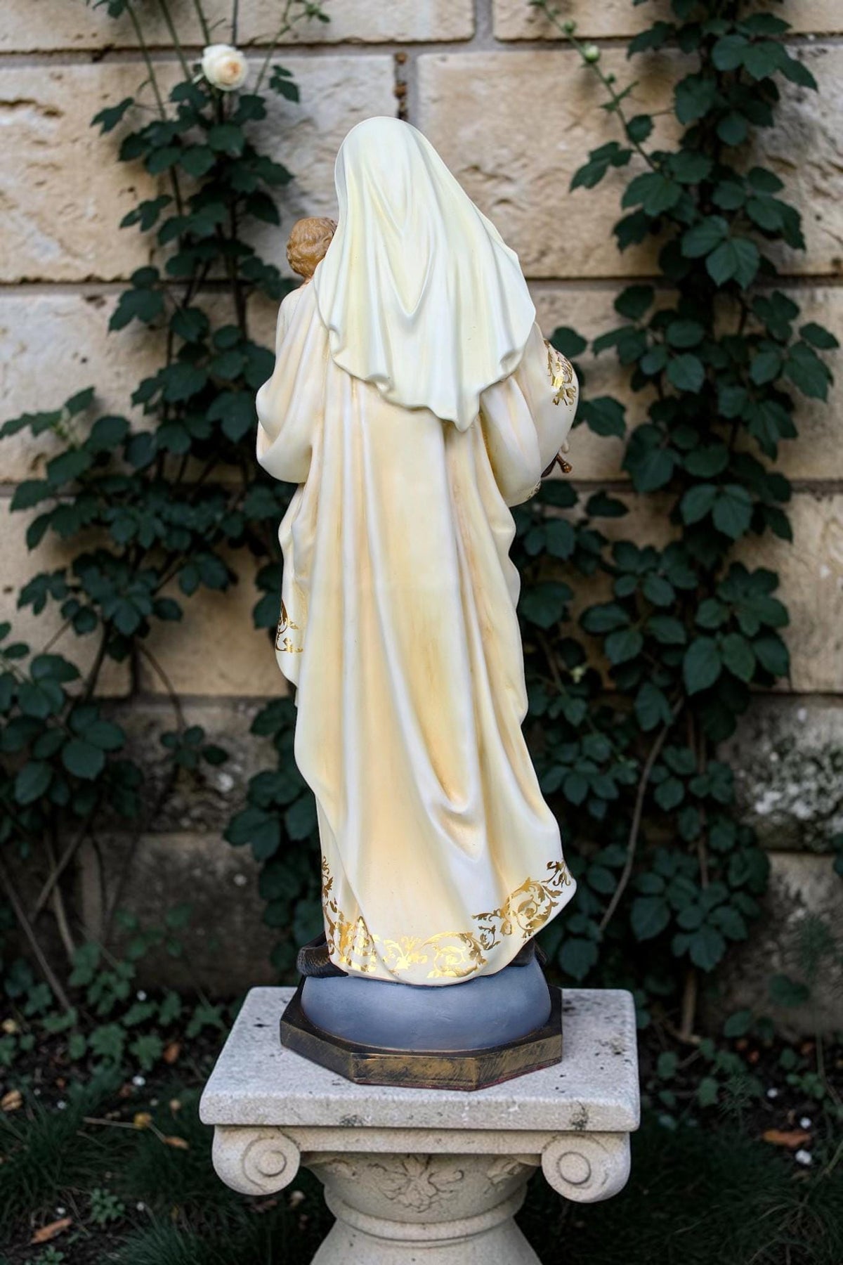 Mother Mary and Baby Jesus Statue 50cm Traditional Catholic Religious Art