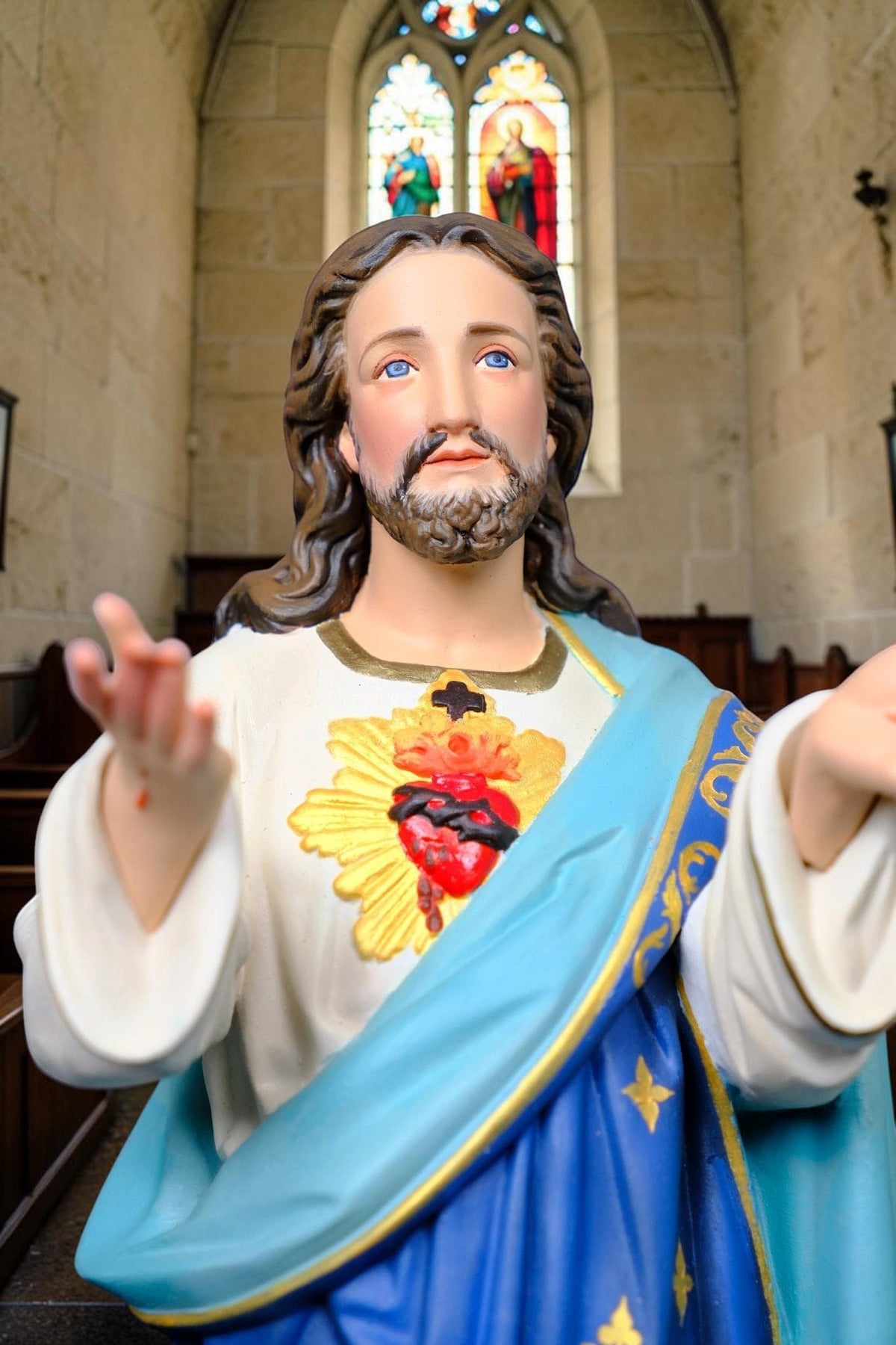 Sacred Heart of Jesus Statue 40cm Catholic Jesus Christ Religious Decor