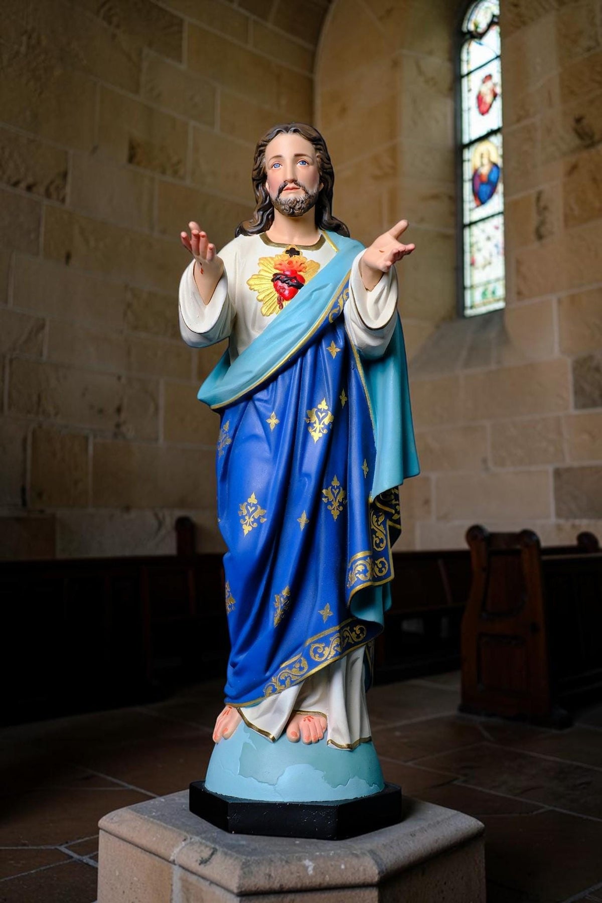 Sacred Heart of Jesus Statue 40cm Catholic Jesus Christ Religious Decor