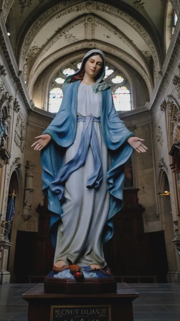 Our Lady of Grace Statue 53cm Catholic Virgin Mary Statue Religious Home Altar Decor Prayer Statue Christian Catholic Gift
