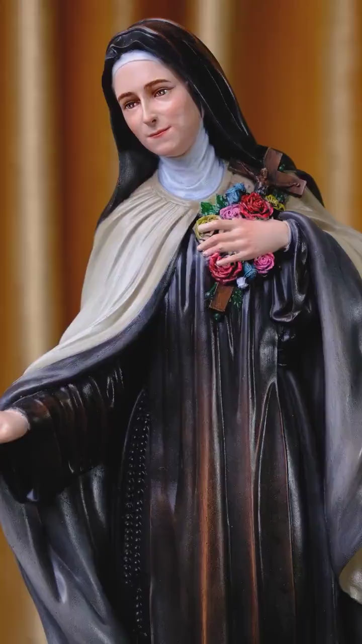 Handmade Saint Teresa Statue: Catholic Home Altar Figurine