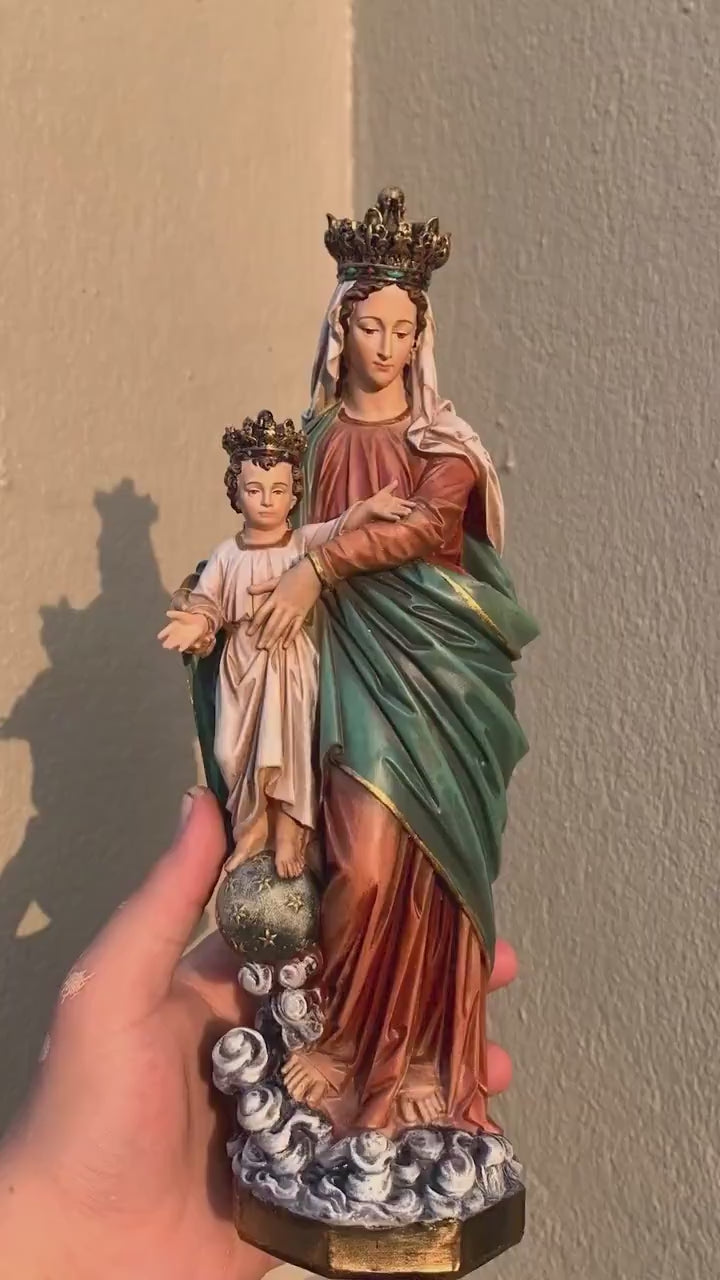 Handmade Angel Candle Holder Set | Hand-Painted Catholic Decor (15cm)