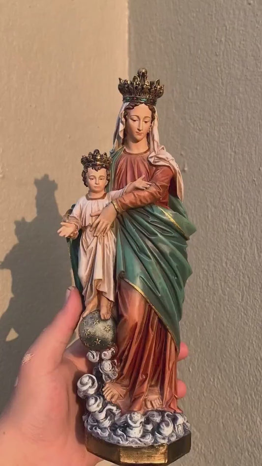 Handmade Angel Candle Holder Set | Hand-Painted Catholic Decor (15cm)